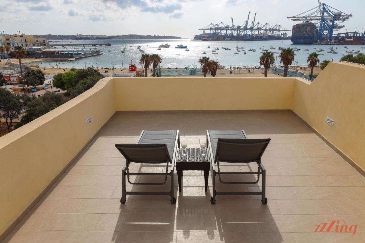 Luxurious Duplex Seafront Apt W Amazing Sea Views Birżebbuġa 外观 照片
